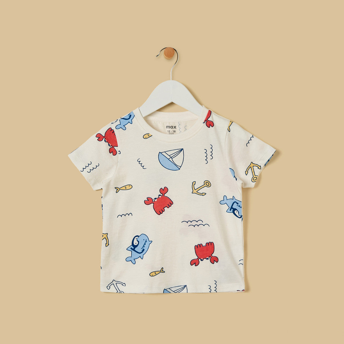 MAX-Aquatic 3D Pocket Applique Cotton Ottoman Dungaree and T-shirt Set