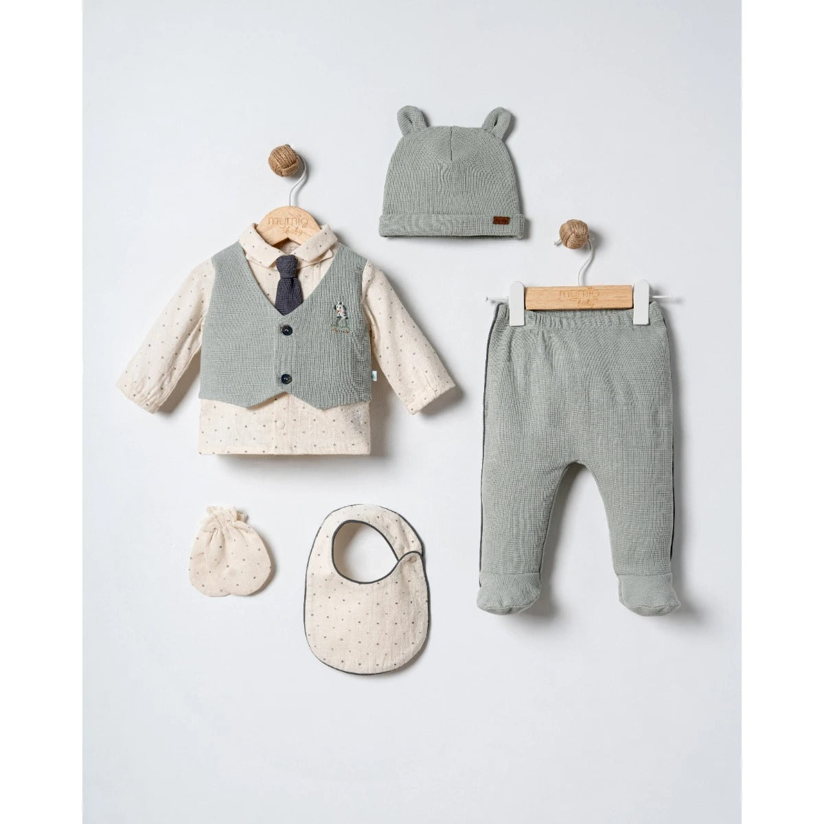 MYMIO-TEXTURED COTTON-5PC WELCOME SET
