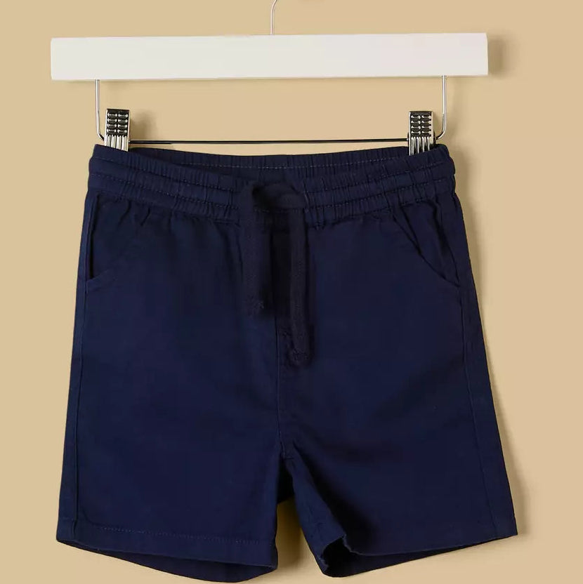 MAX-Striped Cotton Shirt and Shorts Set