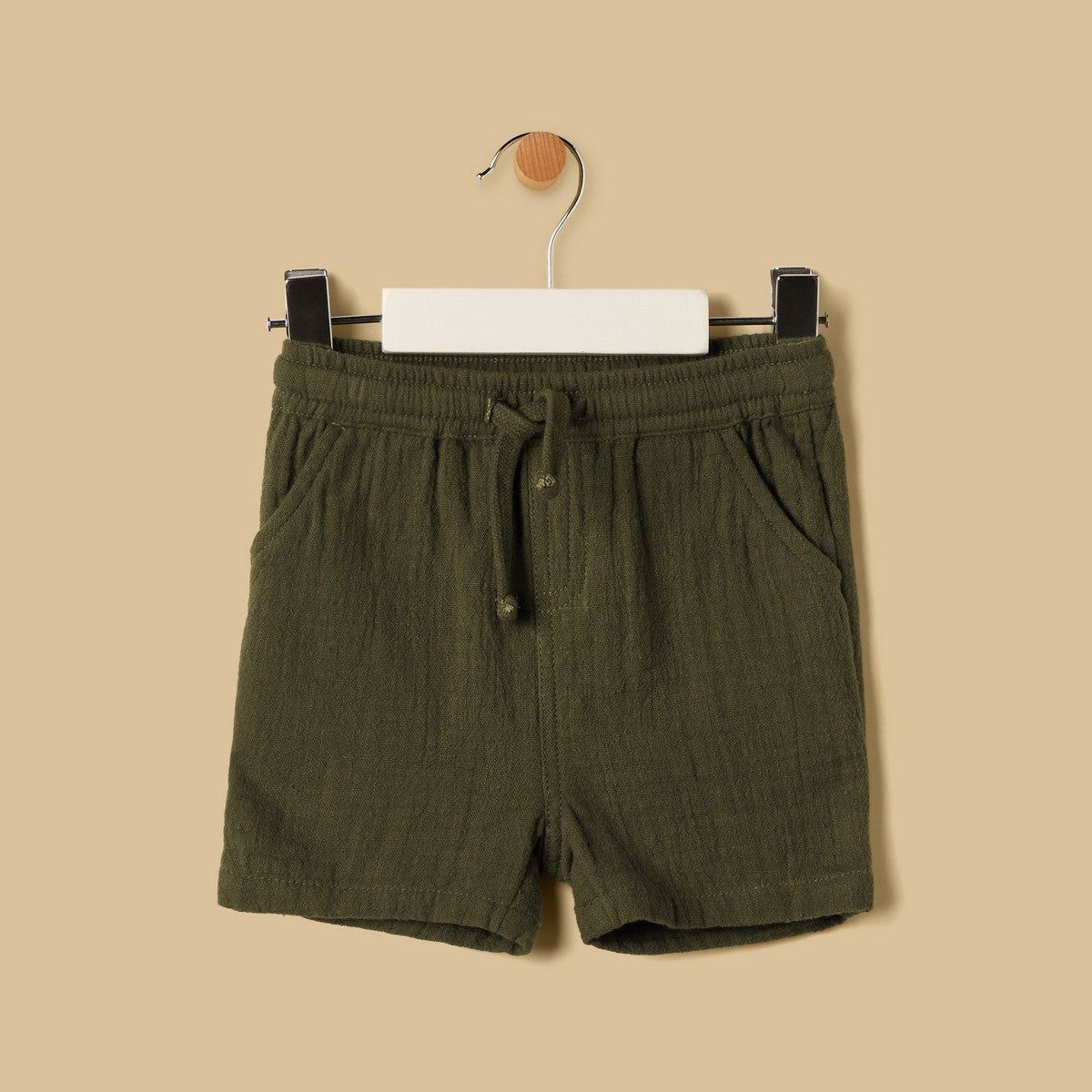 MAX - Embroidered Cotton Shirt and Shorts Set