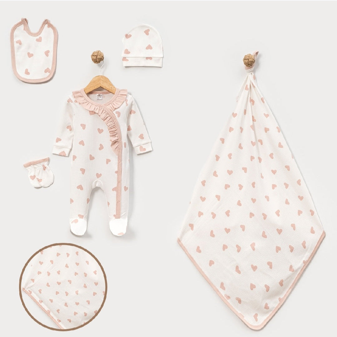 Light knitted 5pc welcome set