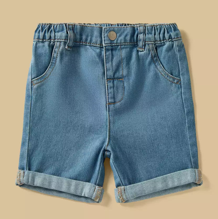 MAX-Embroidered Shirt with T-shirt and Shorts Set