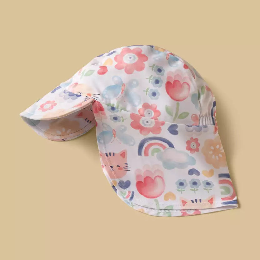 MAX-Printed Swimsuit with Hat