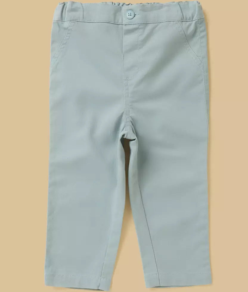 MAX-Striped Cotton Shirt with T-shirt and Pants Set