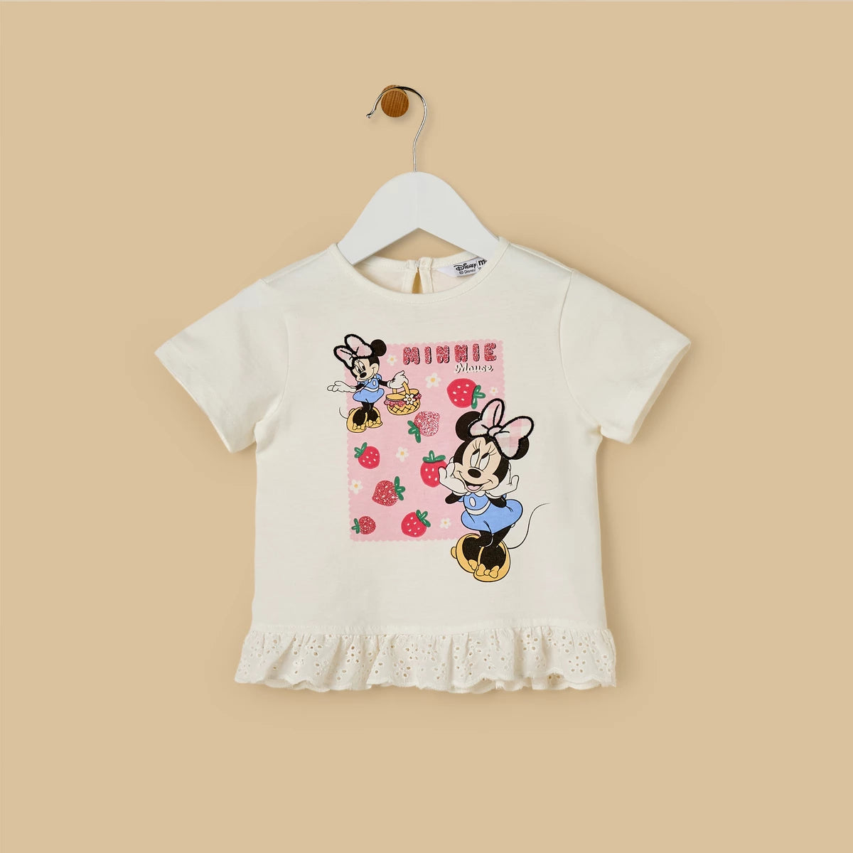 MAX-Minnie Mouse Print Top and Shorts Set