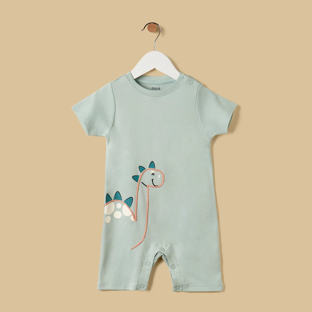 MAX-Pack of 2 - Dinosaur Print Cotton Romper