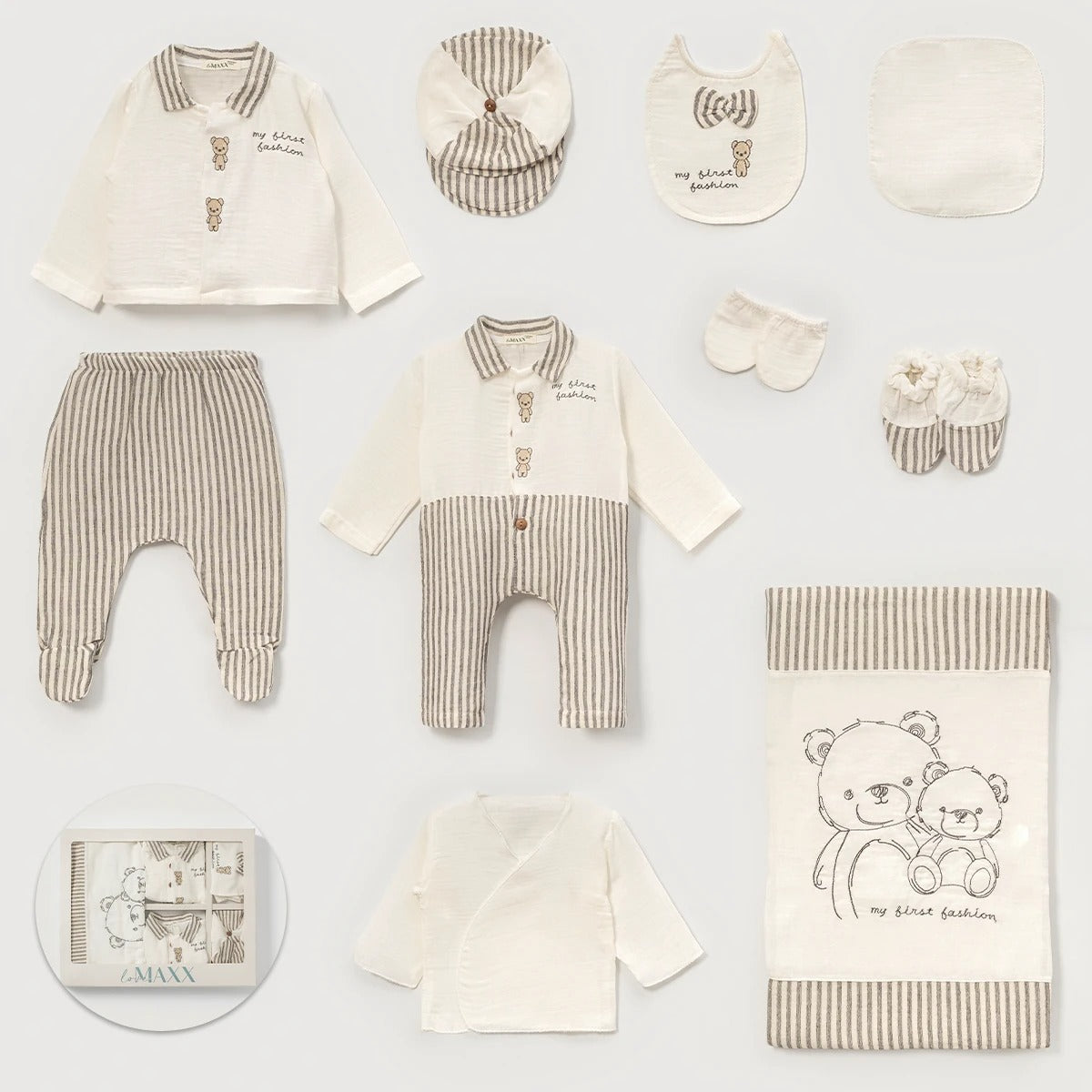 LM-COTTON/MUSLIN WELCOME SET