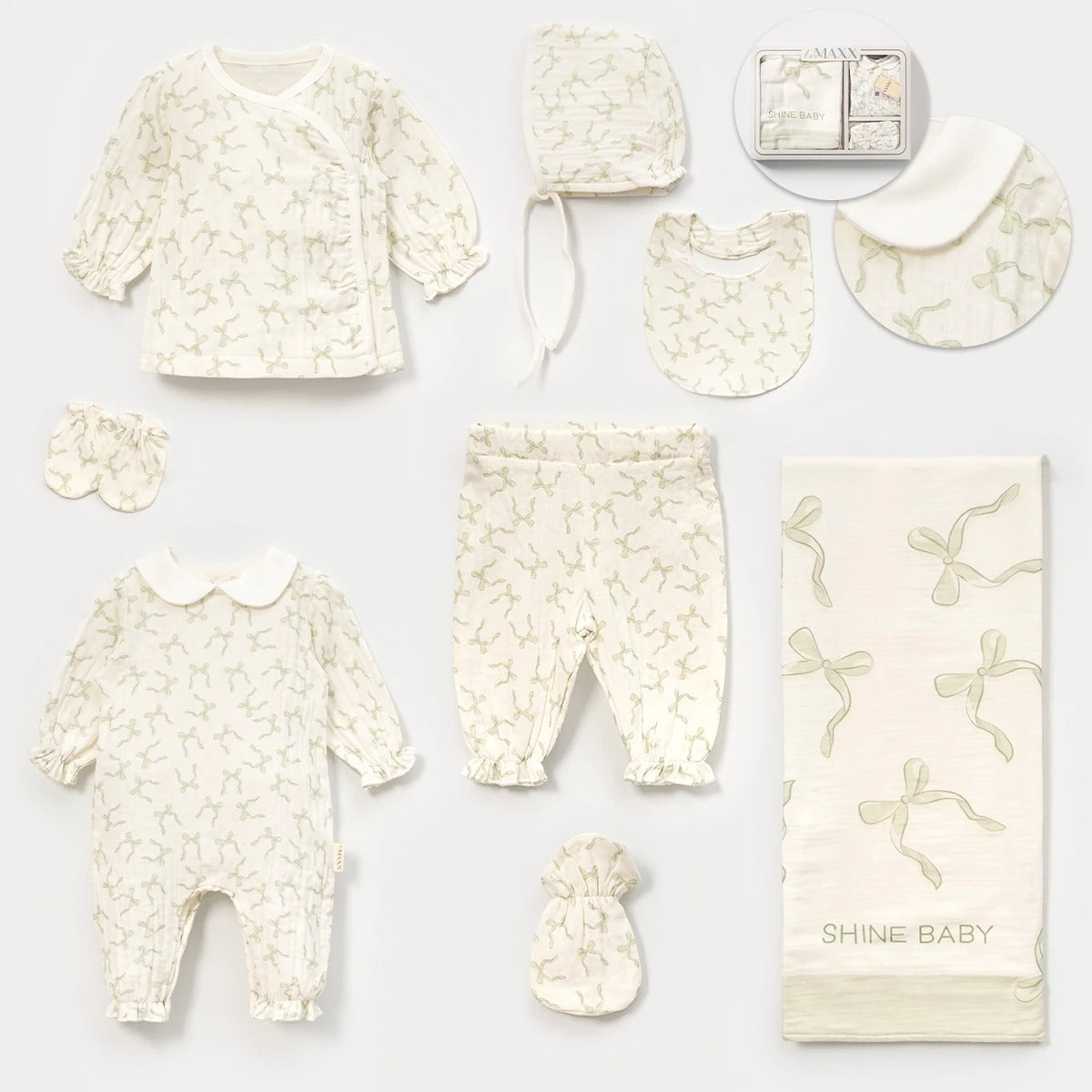 LM-COTTON/MUSLIN WELCOME SET