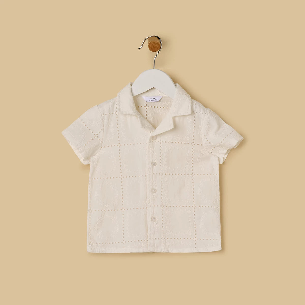 MAX-Embroidered Shirt and Shorts Set