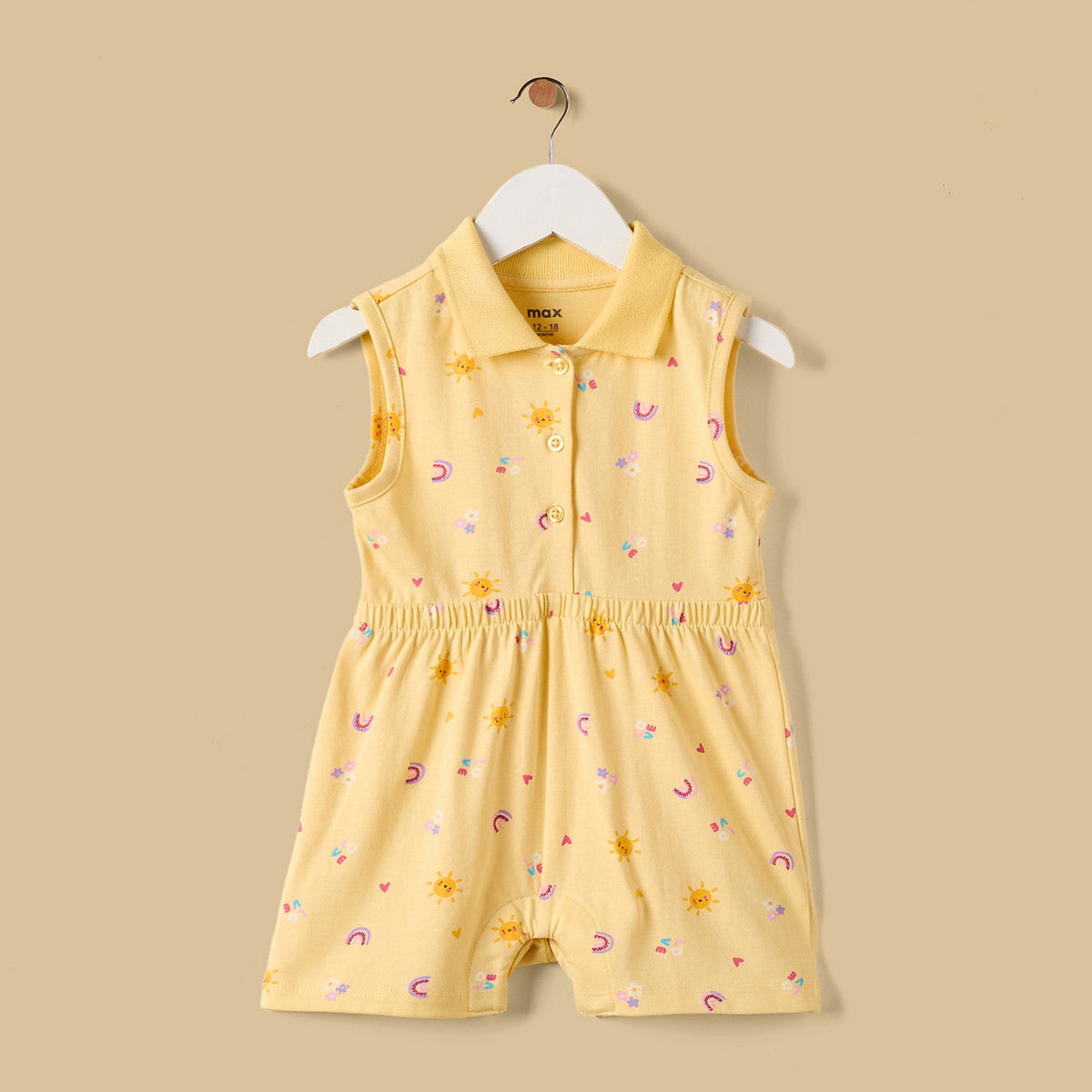 MAX-Pack of 2 - Assorted Cotton Playsuit