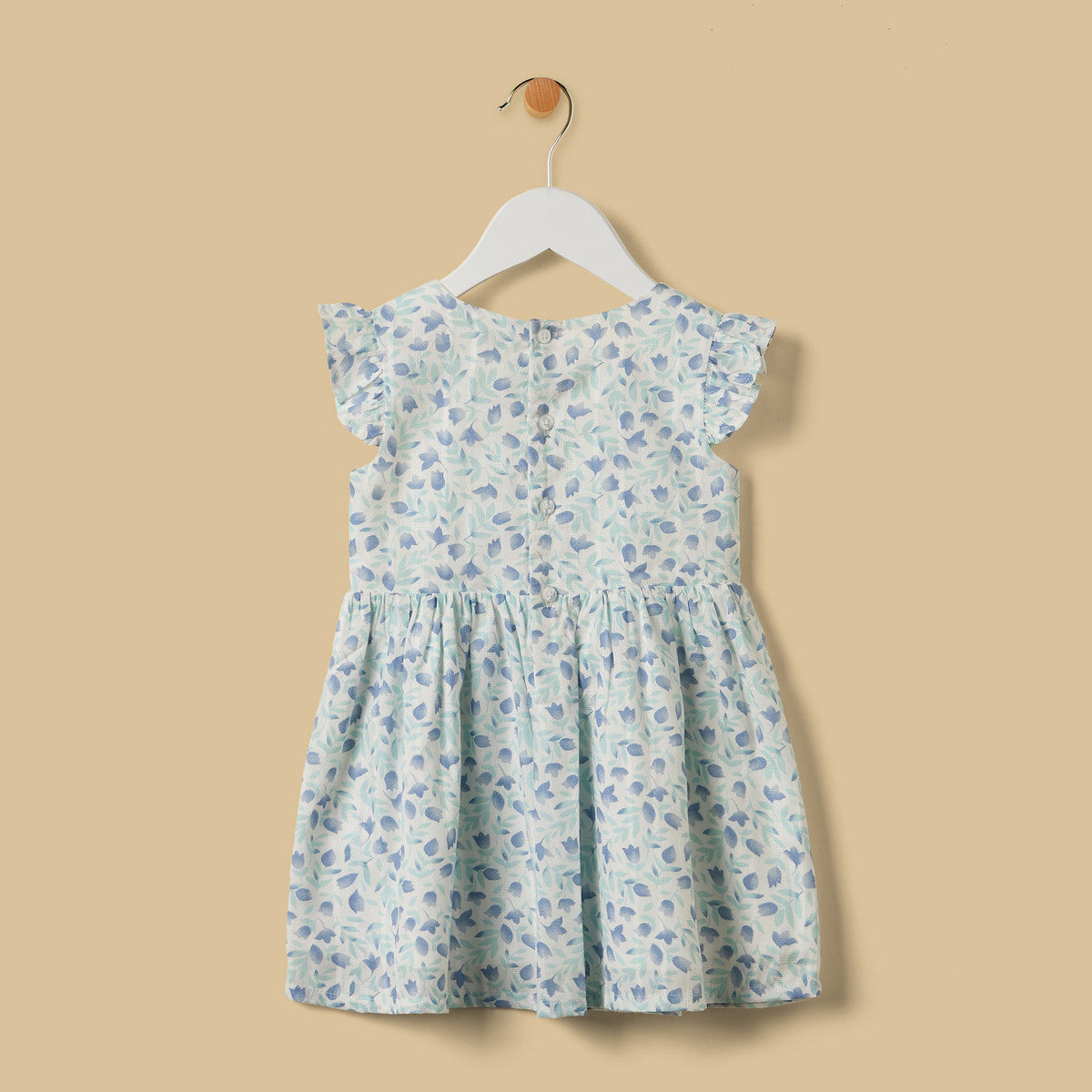 MAX-Floral Print Cotton Dress