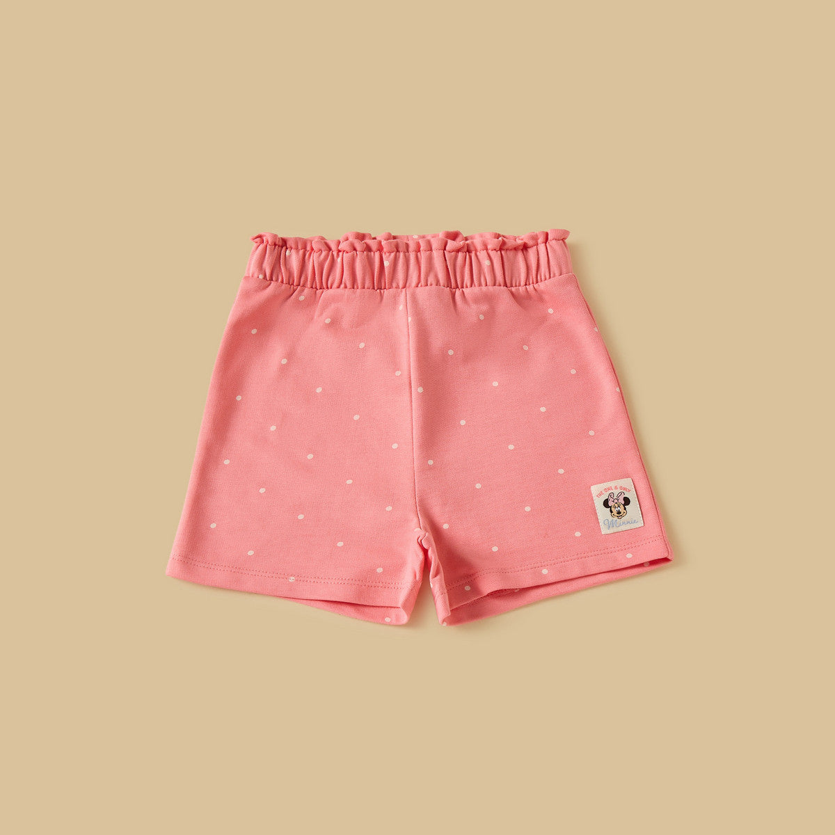 MAX-Minnie Mouse Print T-shirt with Shorts and Cap