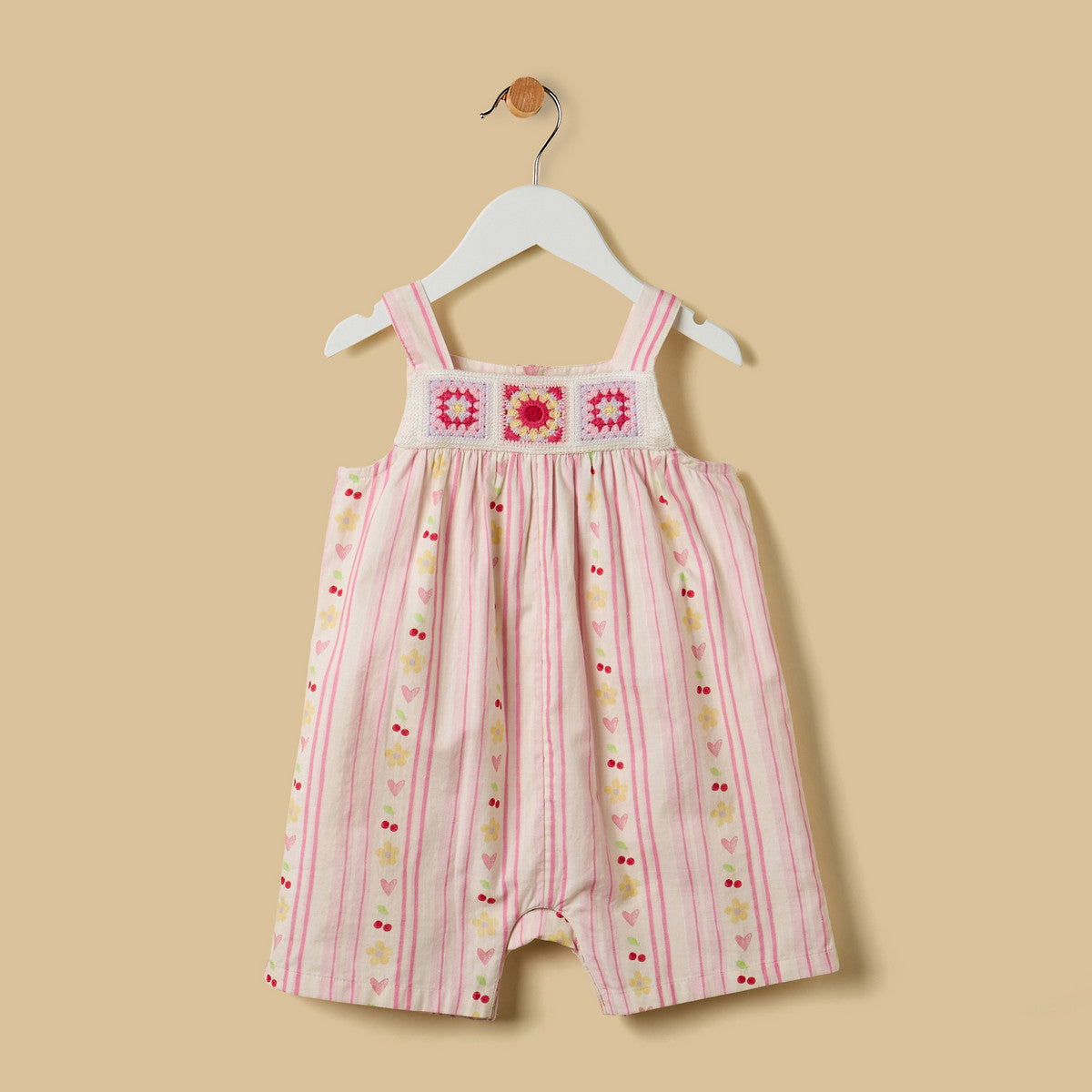 MAX-Crochet Design Romper with Cap