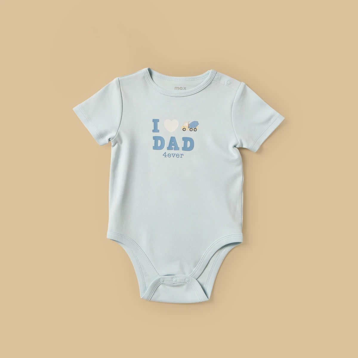 MAX-Pack of 3 - Construction Vehicle Print Cotton Bodysuit
