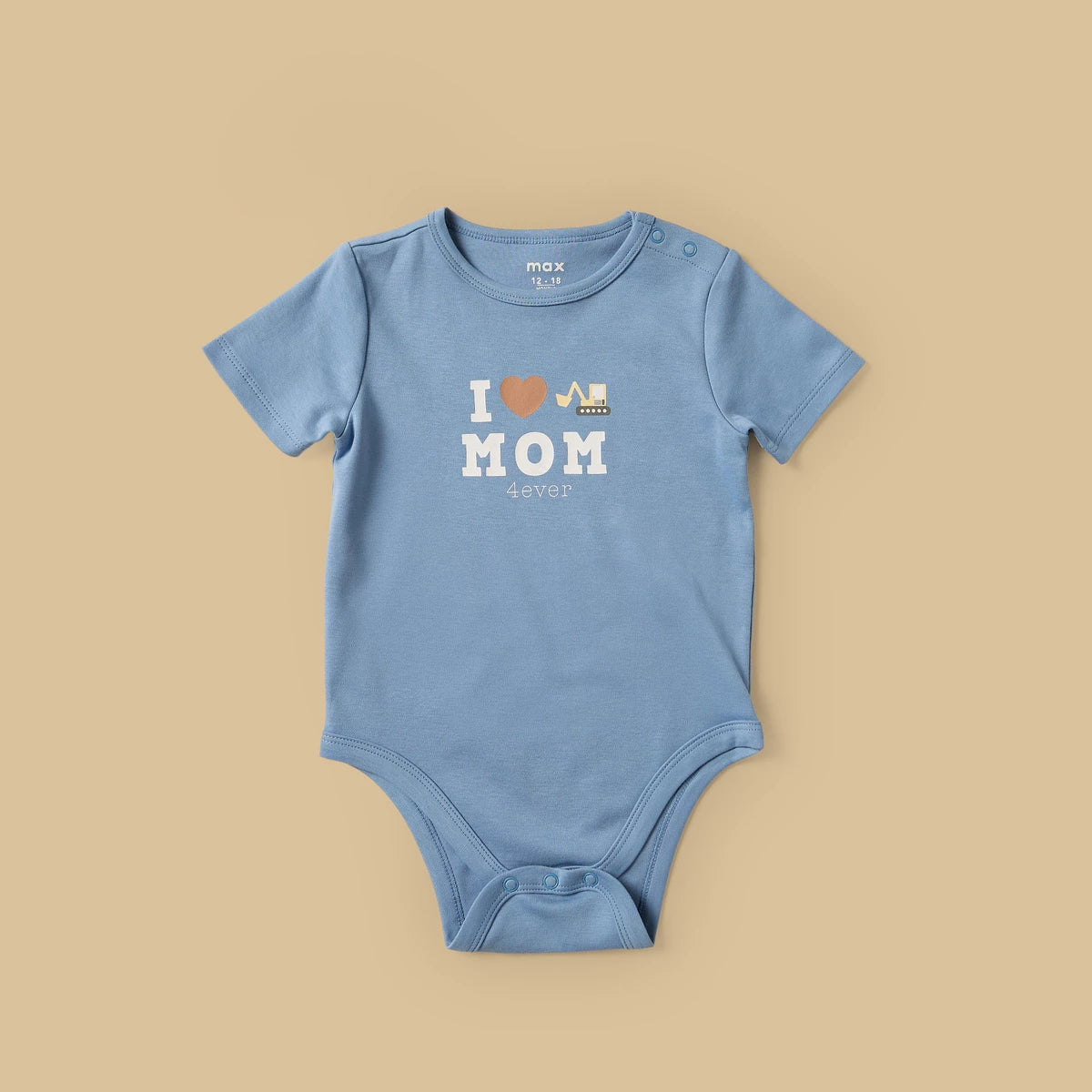 MAX-Pack of 3 - Construction Vehicle Print Cotton Bodysuit