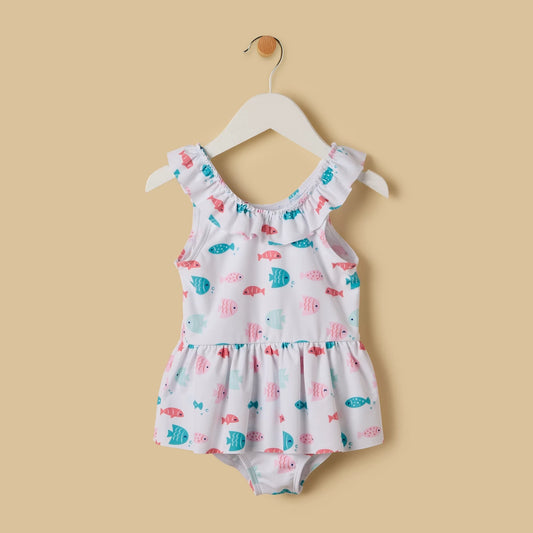 MAX-Fish Print Swimsuit