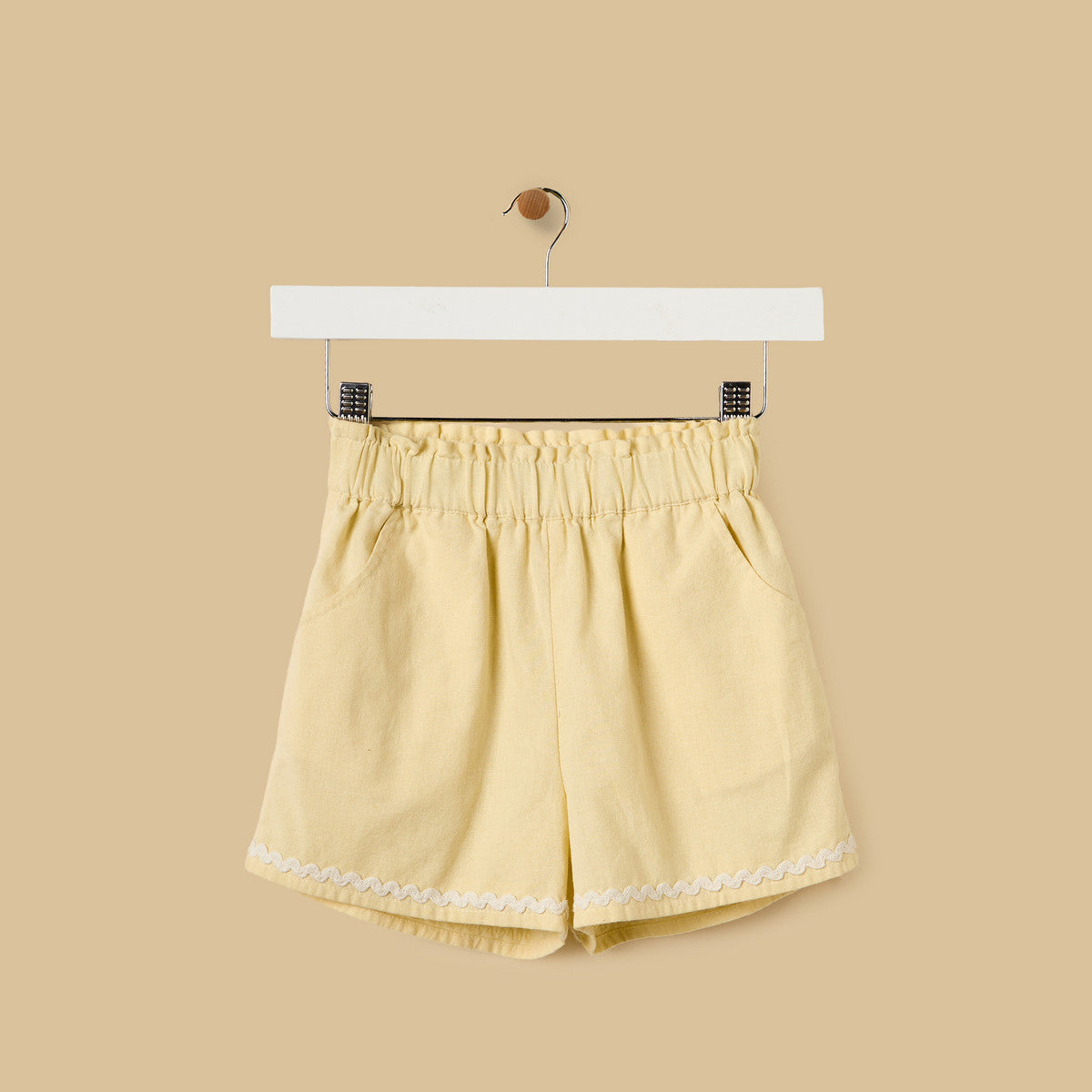 MAX-Floral Embroidered Cotton Top with Shorts and Hairband