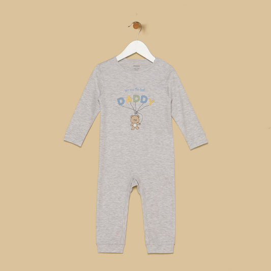 MAX-Slogan Print Sleepsuit