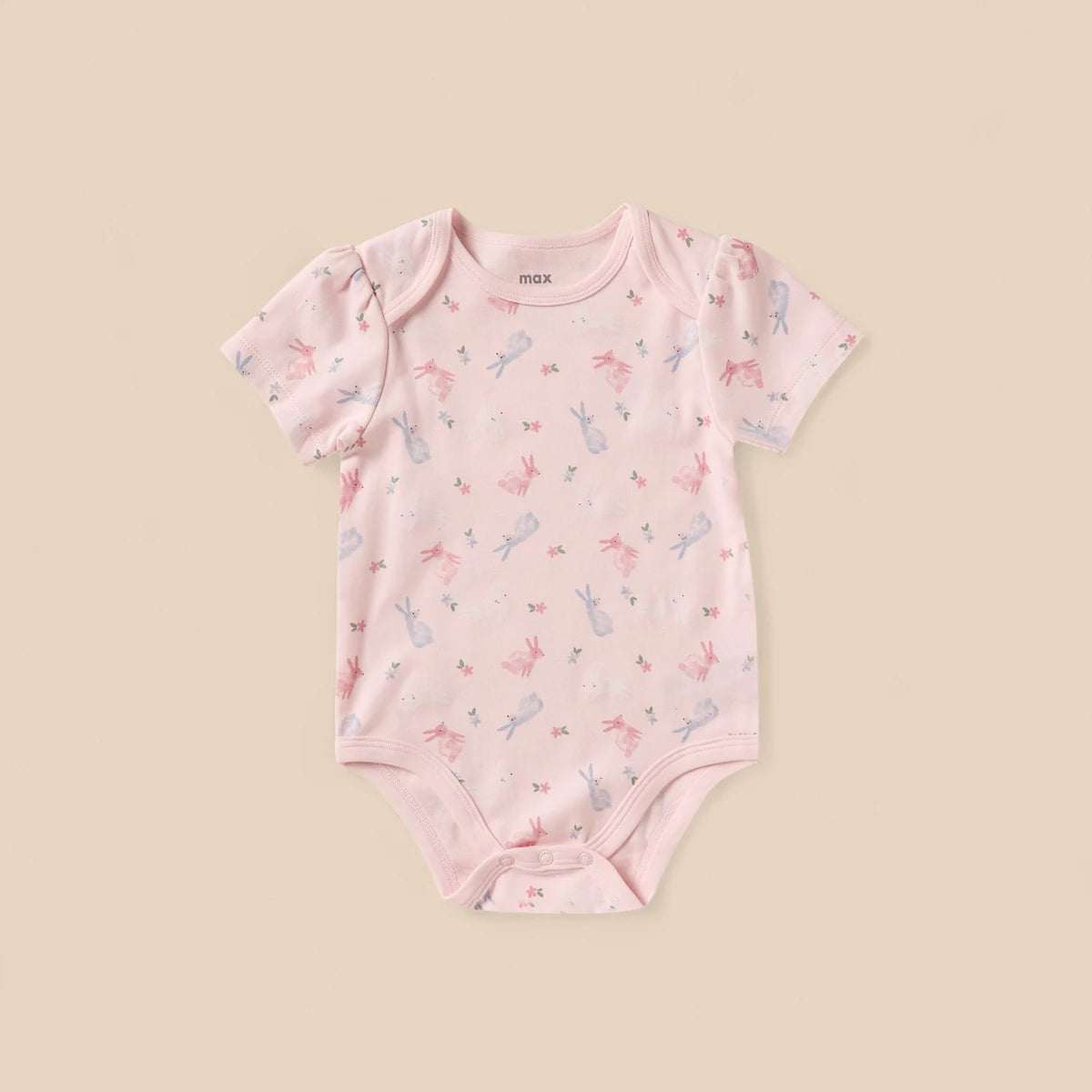 MAX-Bunny Embossed Hoodie with Bodysuit and Joggers