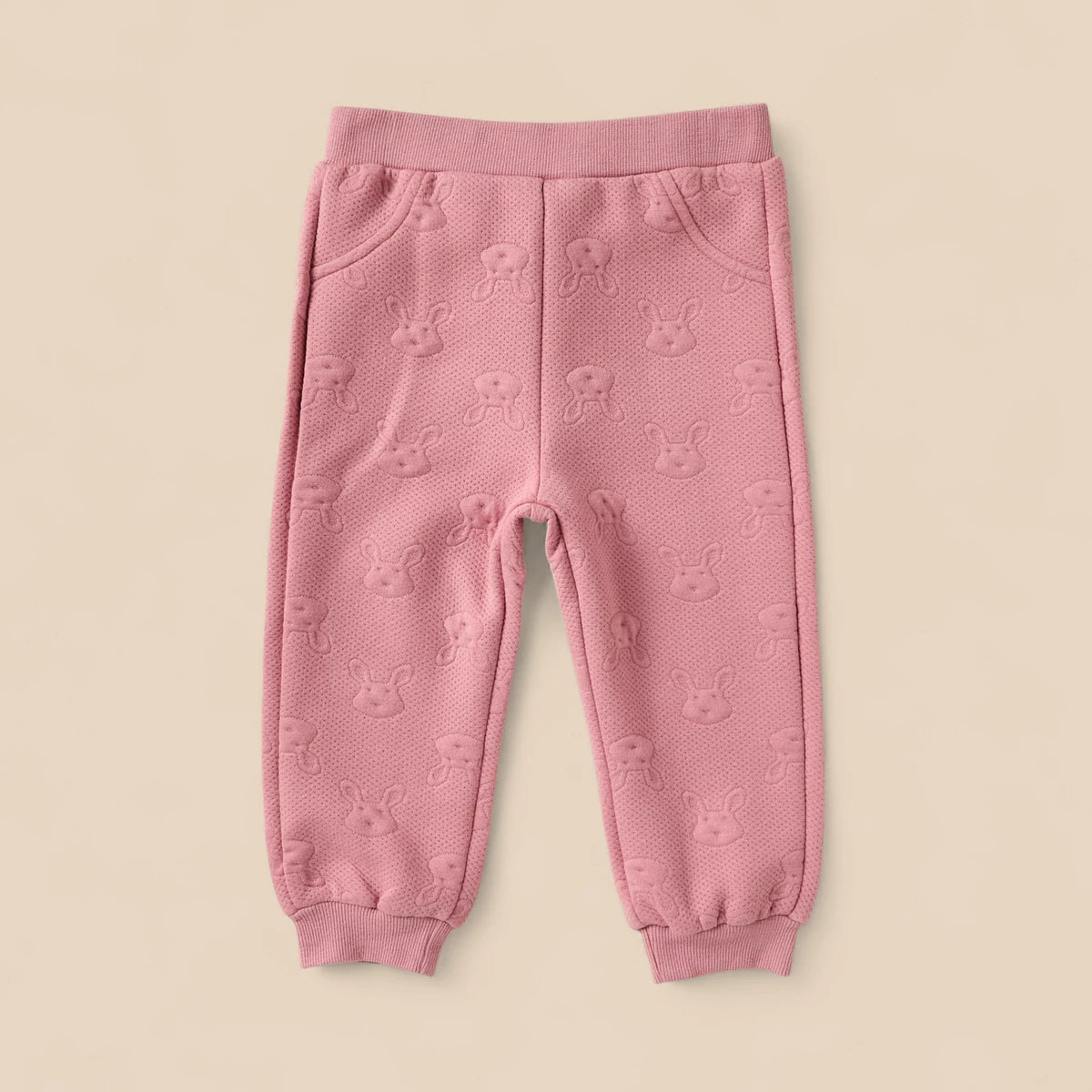 MAX-Bunny Embossed Hoodie with Bodysuit and Joggers