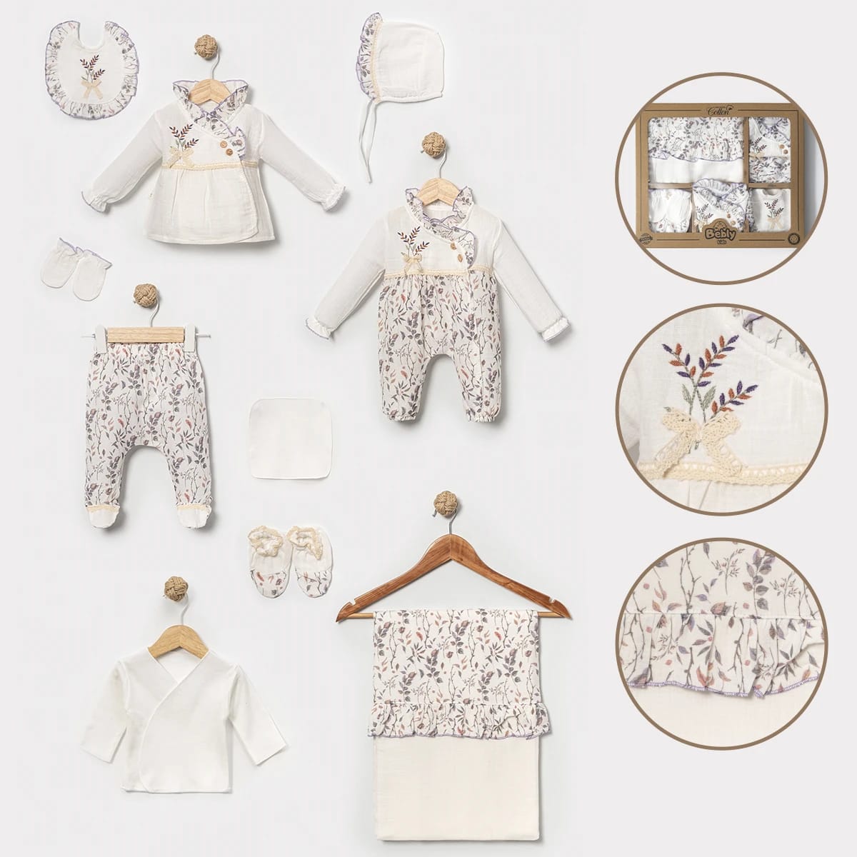 BK-COTTON/MUSLIN 10 PC WELCOME SET