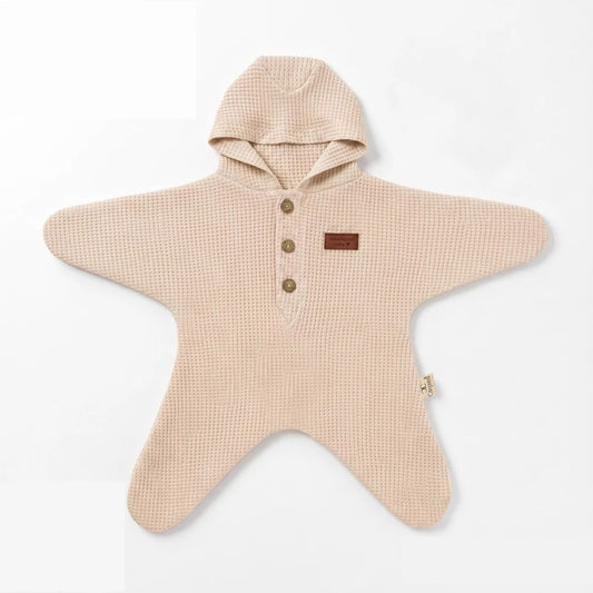 WAFFLE-STAR WAFFLE SWADDLES WITH HOODIE
