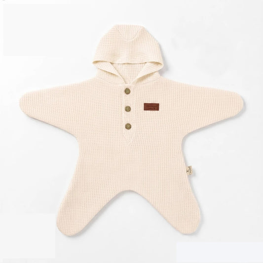 WAFFLE-STAR WAFFLE SWADDLES WITH HOODIE