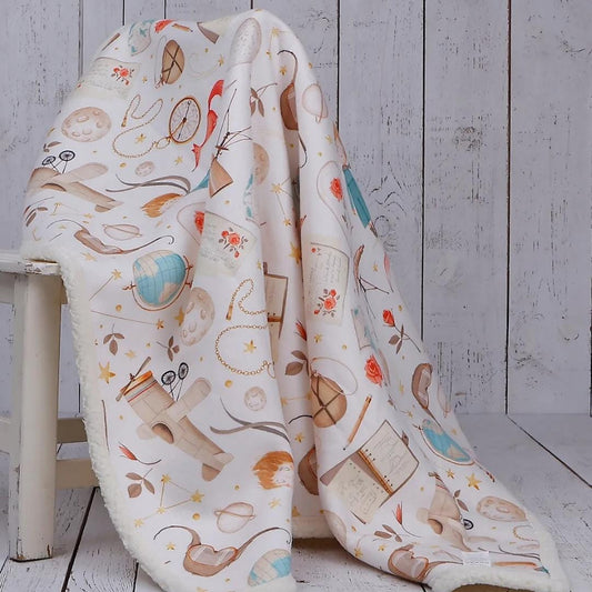 DOUBLE SIDED SHERPA - baby blanket