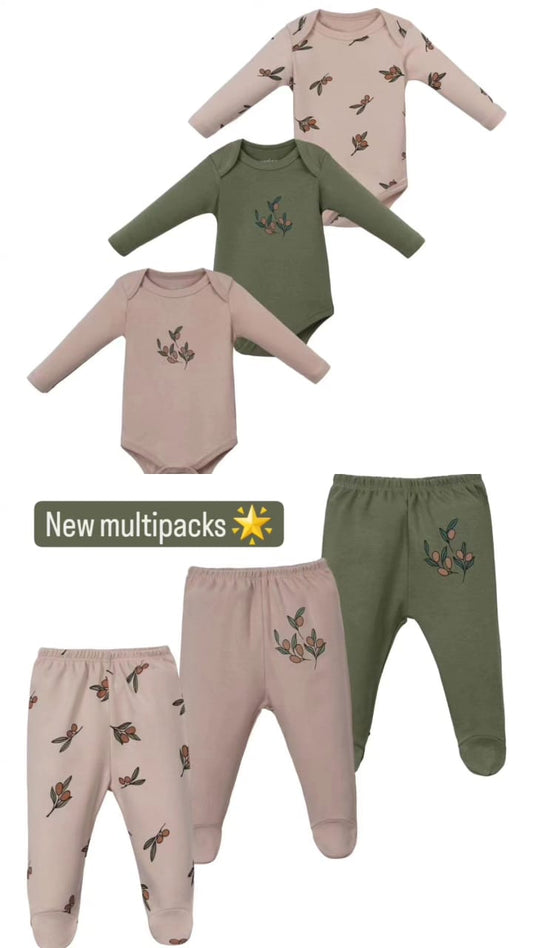 PACK OF THREE SETS - cotton