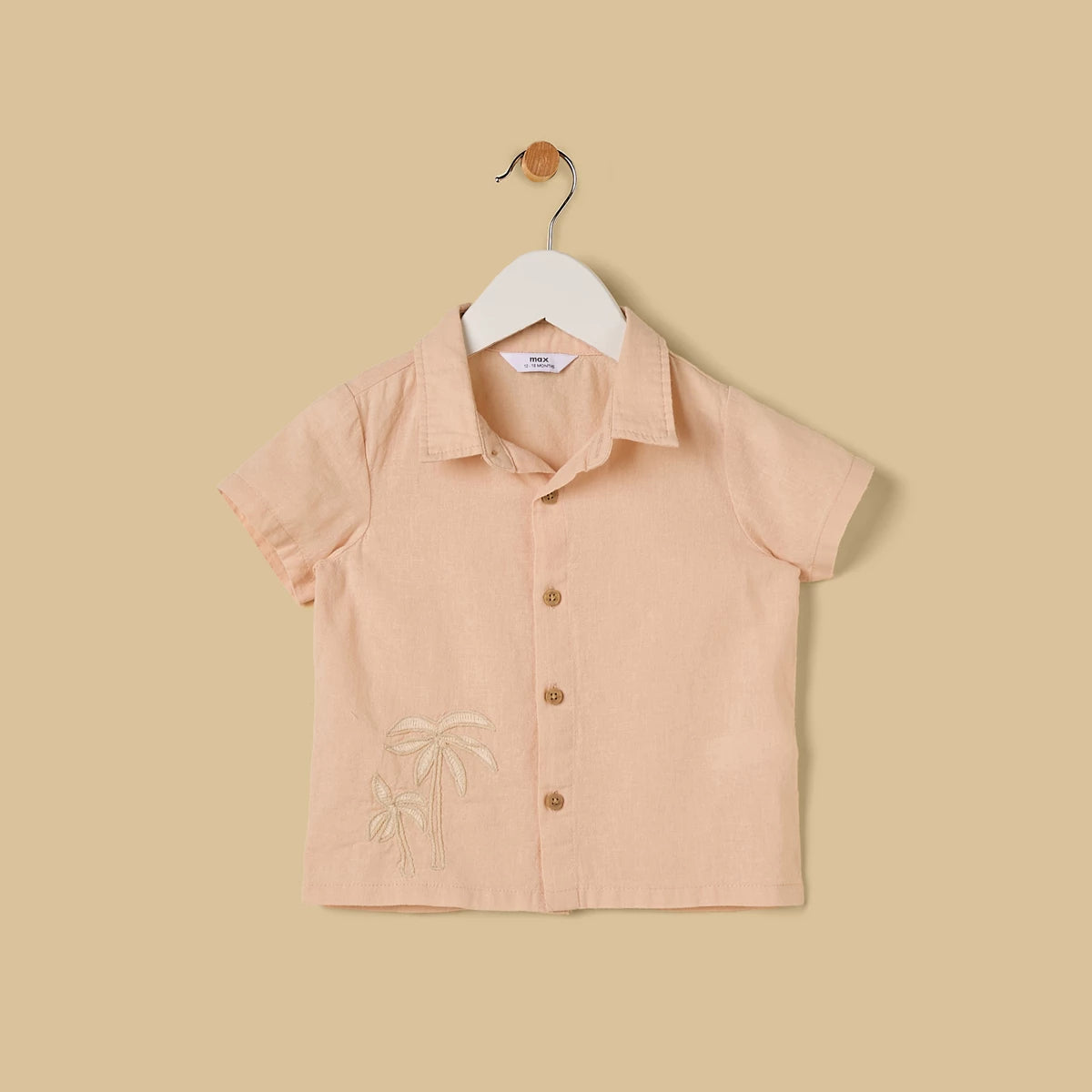 MAX - Embroidered Shirt and Shorts Set
