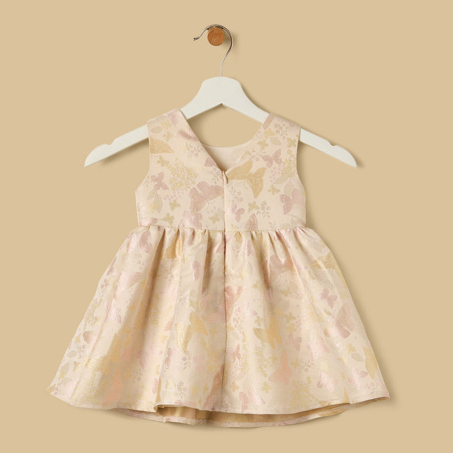 MAX-Butterfly Jacquard Sleeveless Dress