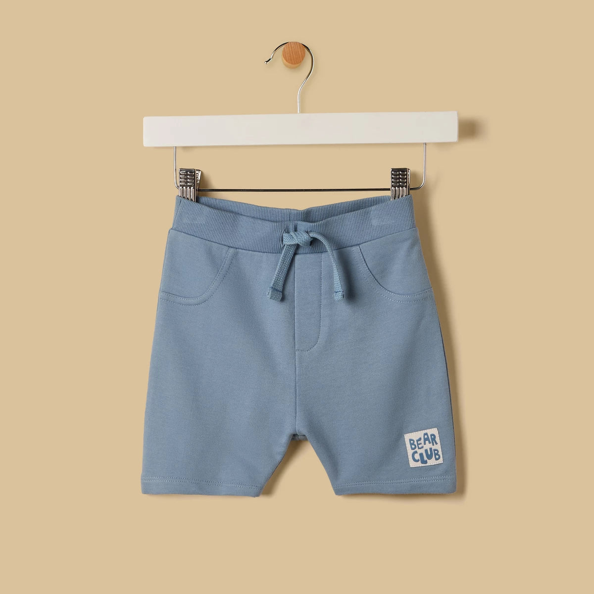 MAX-Bear Print Striped T-shirt and Shorts Set
