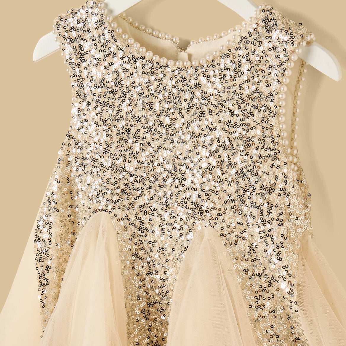 MAX-Sequin Embellished Sleeveless Dress with Hairband