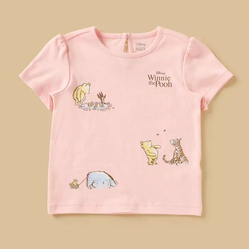 MAX-Pack of 2 - Winnie the Pooh Print Cotton Pyjama Set