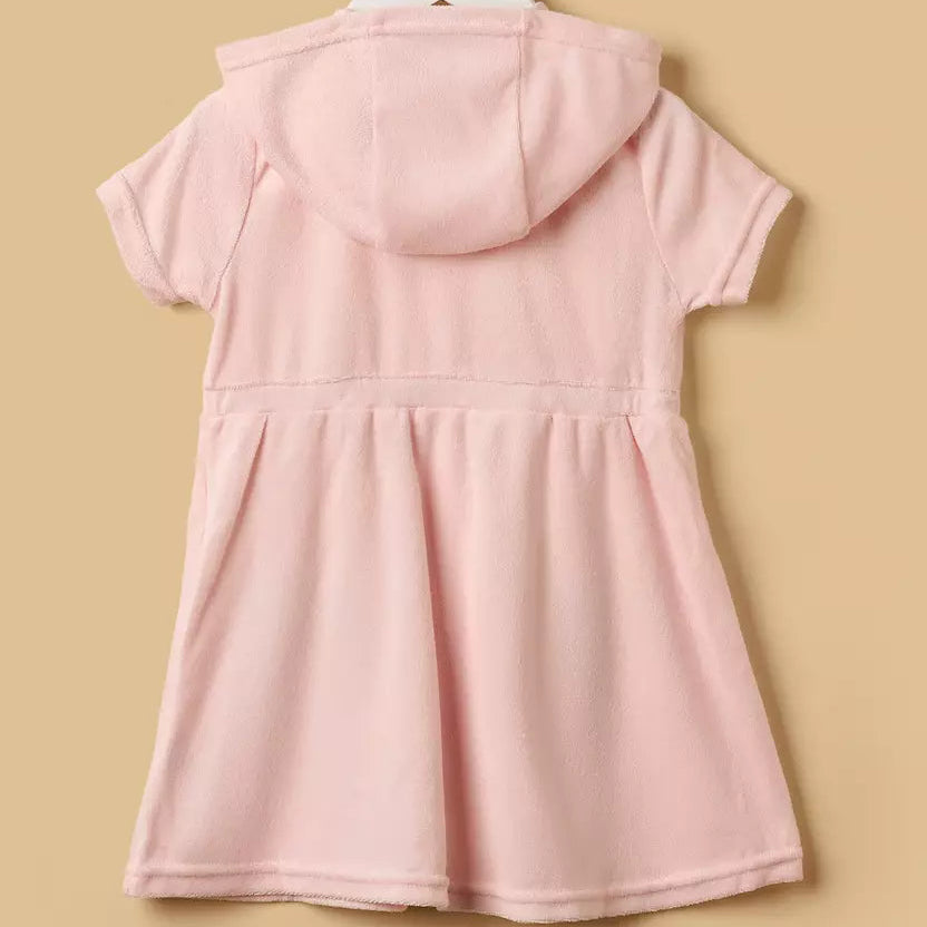 MAX-Strawberry Applique Hooded Cover-Up