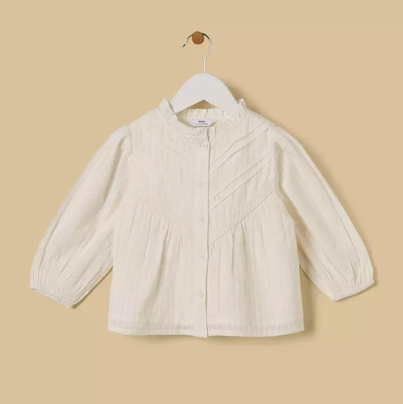 MAX-Textured Top with Shrug