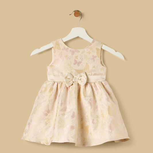 MAX-Butterfly Jacquard Sleeveless Dress