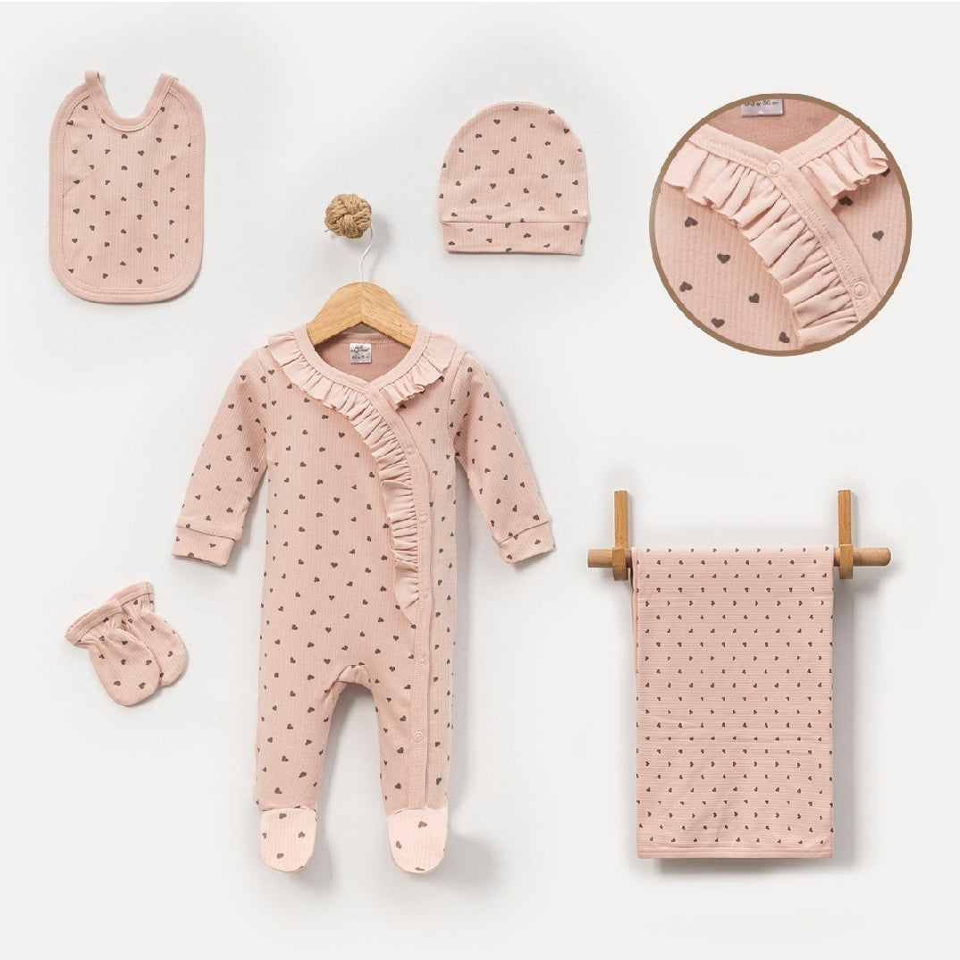 Light knitted 5pc welcome set