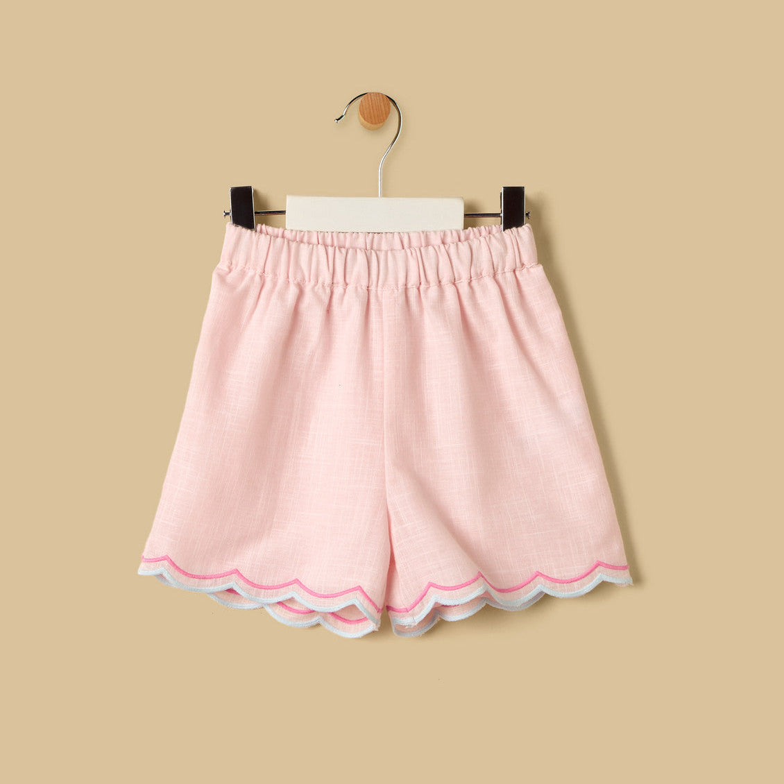 MAX-Embroidered Sleeveless Top and Shorts Set