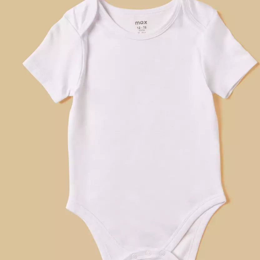 MAX-Pack of 5 - Assorted Cotton Bodysuit