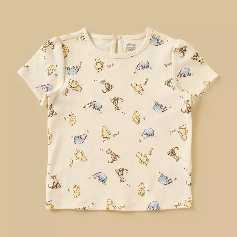 MAX-Pack of 2 - Winnie the Pooh Print Cotton Pyjama Set