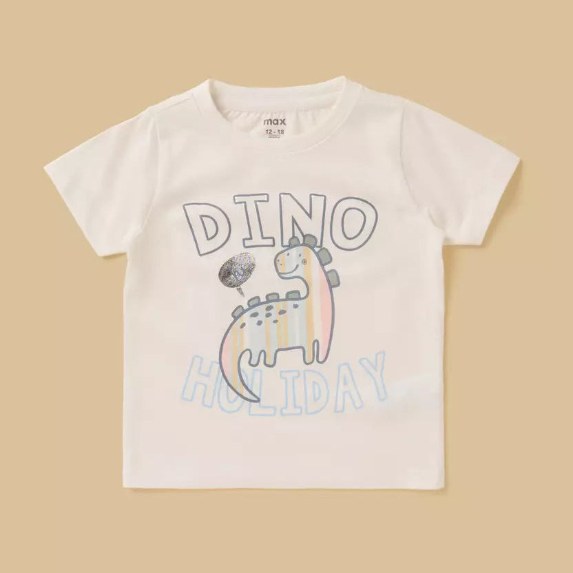 MAX-Striped Cotton Shirt with T-shirt and Pants Set