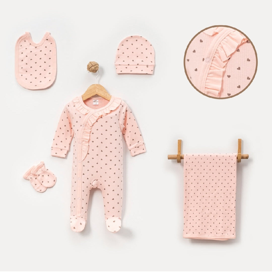 Light knitted 5pc welcome set