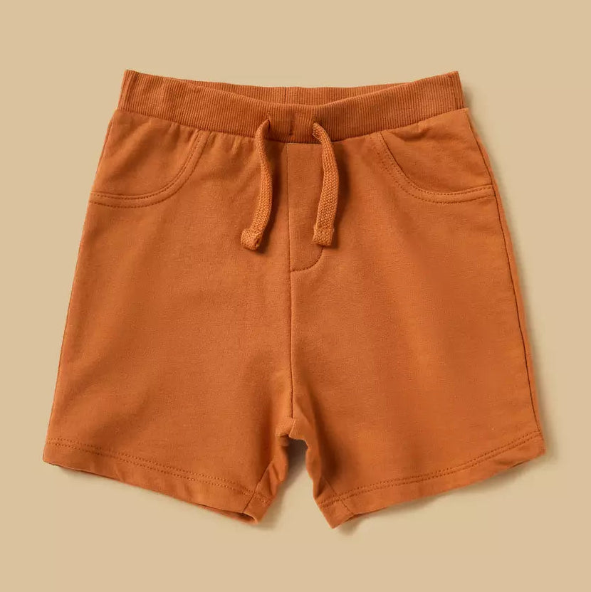 MAX-Striped Cotton T-shirt and Shorts Set with Cap