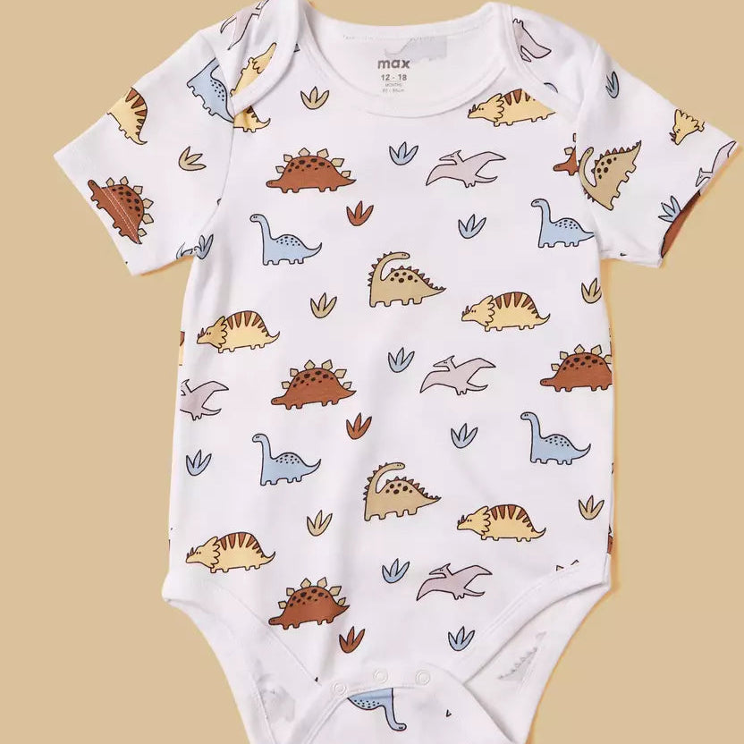 MAX-Pack of 5 - Assorted Cotton Bodysuit