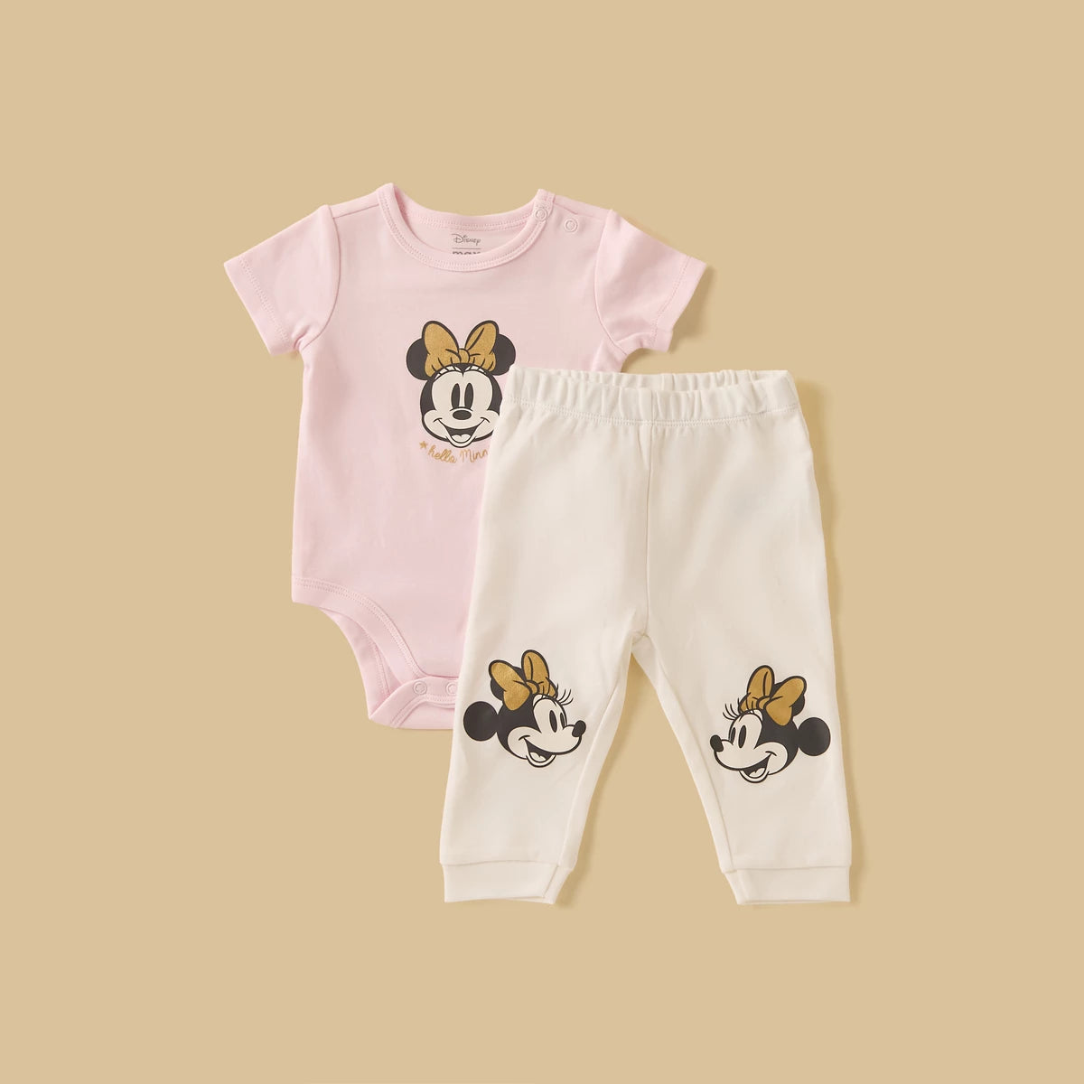 MAX-Minnie Mouse Print 6-Piece Clothing Set